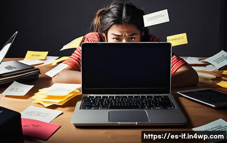보안 인증의 패러다임 전환 - **Prompt for Password Fatigue:**
    "A visually overwhelmed and slightly disheveled person (gender-...